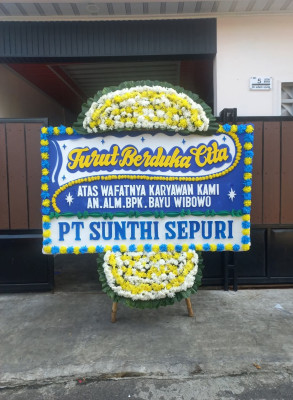 Papan Bunga Duka di Korpri Jaya